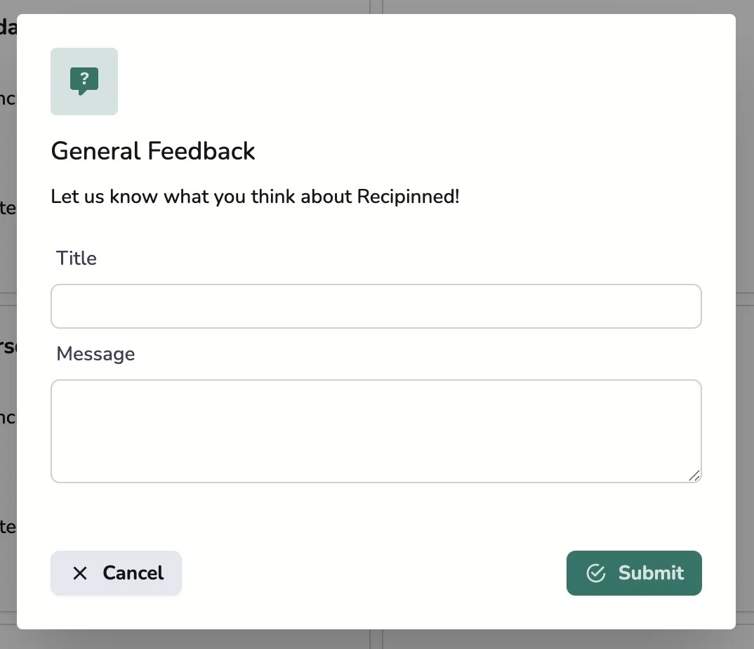 Feedback Form
